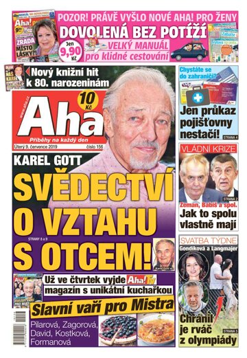 Obálka e-magazínu AHA! 9.7.2019