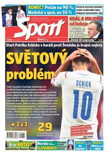 Obálka e-magazínu Sport 23.2.2022