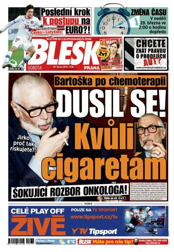 Obálka e-magazínu Blesk 28.3.2015