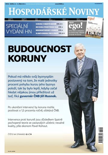 Obálka e-magazínu Hospodářské noviny 200 - 14.10.2016