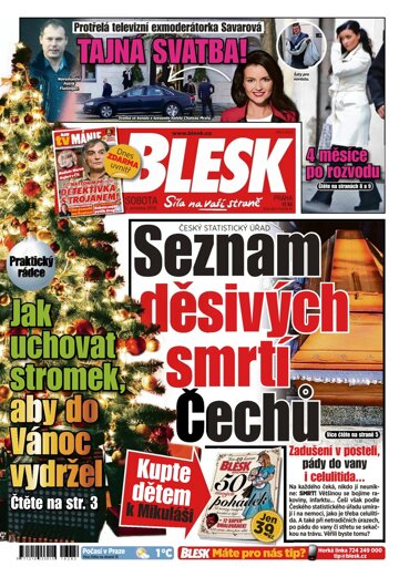 Obálka e-magazínu Blesk 3.12.2016