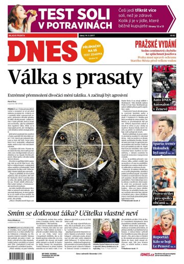 Obálka e-magazínu MF Dnes 14.3.2017