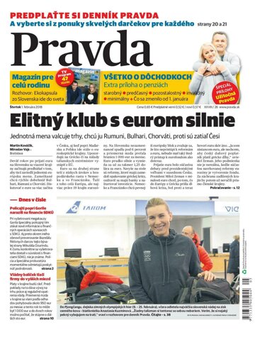 Obálka e-magazínu Pravda 1.2.2018