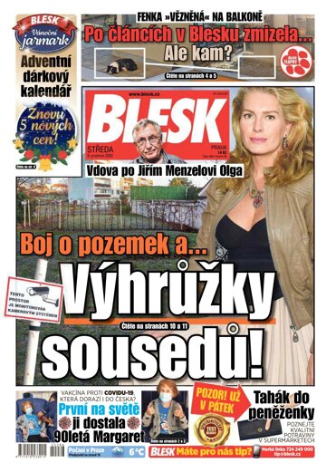 Obálka e-magazínu Blesk 9.12.2020