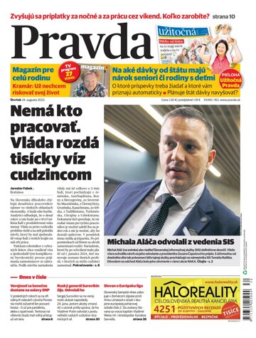 Obálka e-magazínu Pravda 24. 08. 2023