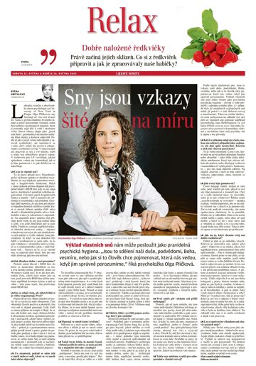 Obálka e-magazínu LN+ Čechy - 25.05.2024