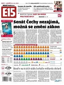 Obálka e-magazínu E15 20.10.2014