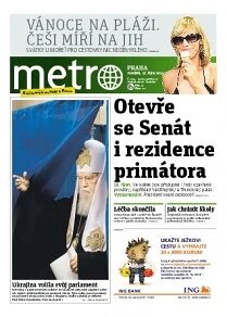 Obálka e-magazínu deník METRO 27.10.2014