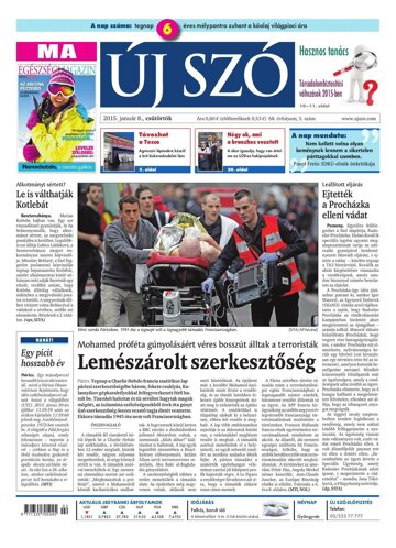 Obálka e-magazínu Új Szó 8.1.2015