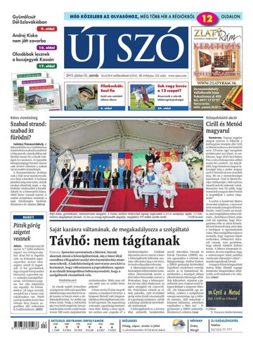 Obálka e-magazínu Új Szó 10.6.2015