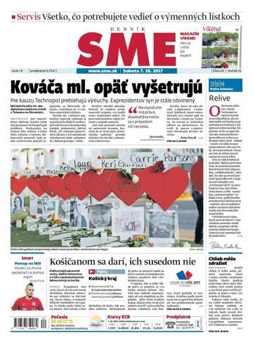 Obálka e-magazínu SME 7.10.2017