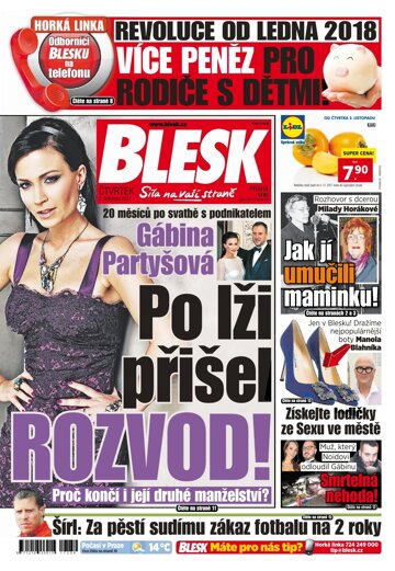 Obálka e-magazínu Blesk 2.11.2017