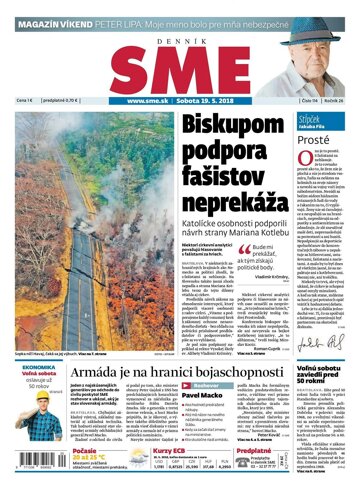 Obálka e-magazínu SME 19.5.2018