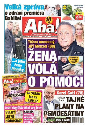 Obálka e-magazínu AHA! 25.6.2018