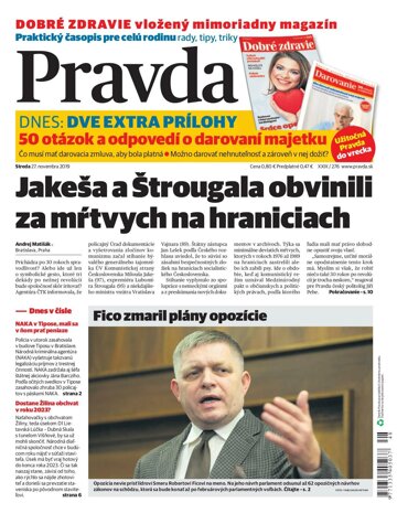 Obálka e-magazínu Pravda Dennik 27. 11. 2019