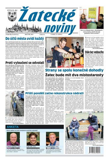 Obálka e-magazínu Žatecké noviny 4/2015