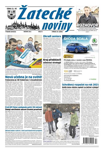 Obálka e-magazínu Žatecké noviny 3/2021