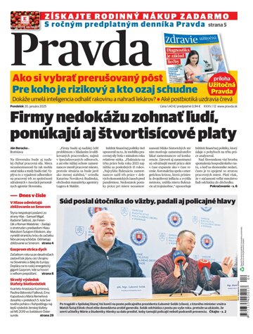 Obálka e-magazínu Pravda 20. 1. 2025