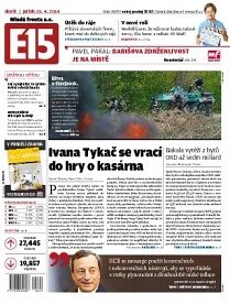 Obálka e-magazínu E15 25.4.2014