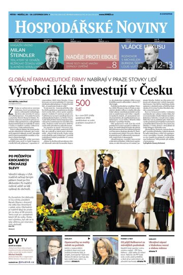 Obálka e-magazínu Hospodářské noviny 232 - 28.11.2014