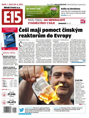 Obálka e-magazínu E15 30.6.2015