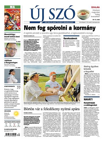 Obálka e-magazínu Új Szó 24.7.2015