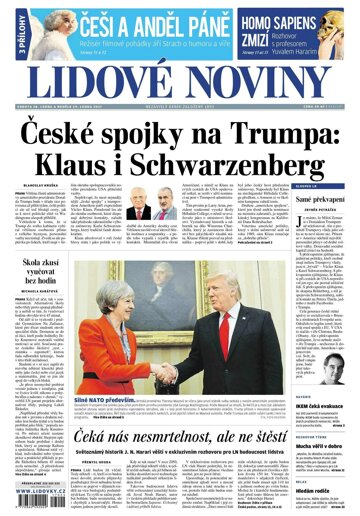 Obálka e-magazínu Lidové noviny 28.1.2017