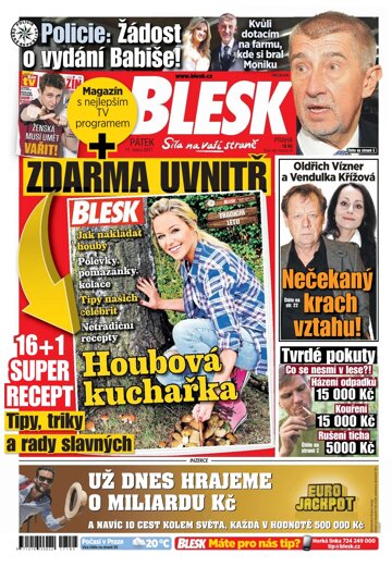 Obálka e-magazínu Blesk 11.8.2017