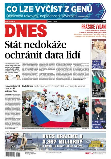 Obálka e-magazínu MF Dnes 9.2.2018