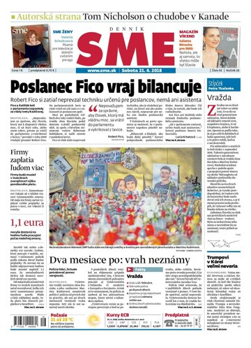 Obálka e-magazínu SME 21.4.2018