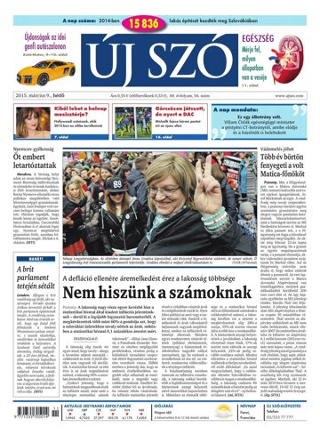 Obálka e-magazínu Új Szó 9.3.2015