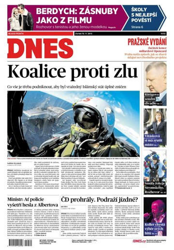 Obálka e-magazínu MF Dnes 19.11.2015