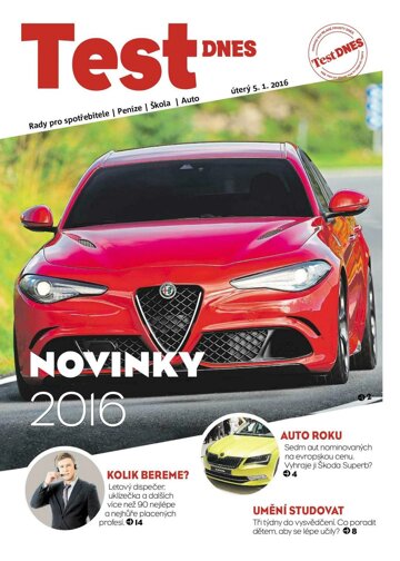 Obálka e-magazínu TEST DNES - 5.1.2016