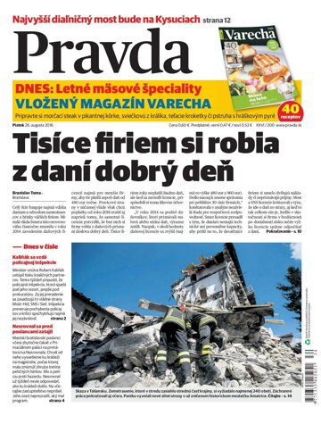 Obálka e-magazínu Pravda 26. 8. 2016