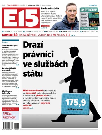 Obálka e-magazínu E15 16.2.2018