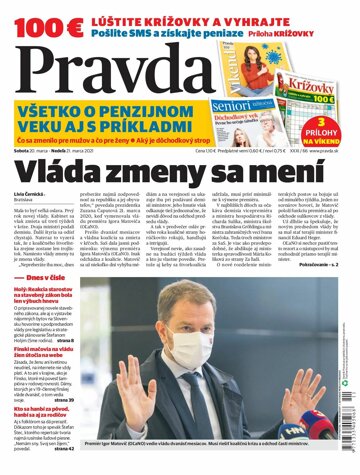 Obálka e-magazínu Pravda Dennik 20. 3. 2021