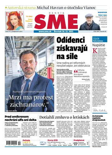 Obálka e-magazínu SME 16-12-2021