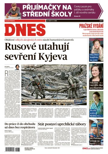 Obálka e-magazínu MF Dnes 14.3.2022