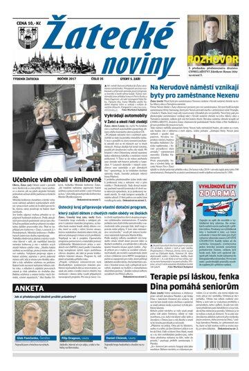 Obálka e-magazínu Žatecké noviny 35/2017