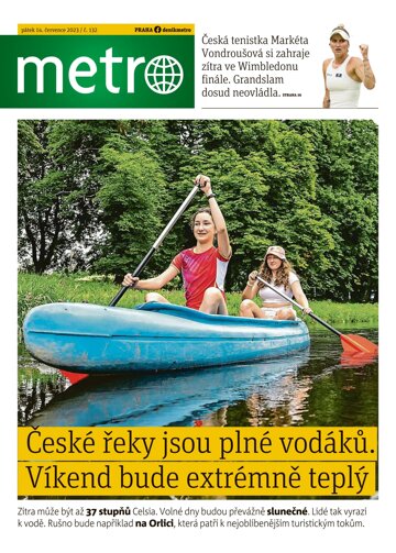 Obálka e-magazínu deník METRO 14.7.2023