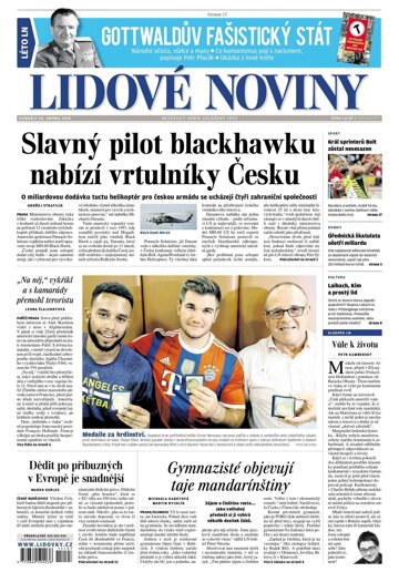 Obálka e-magazínu Lidové noviny 24.8.2015