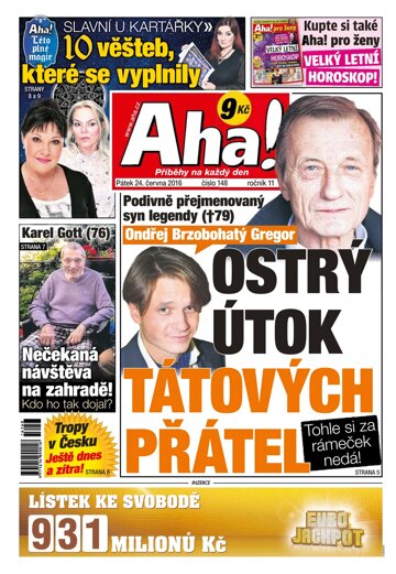 Obálka e-magazínu AHA! 24.6.2016