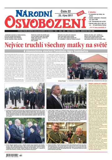 Obálka e-magazínu Národní Osvobození 22/2017