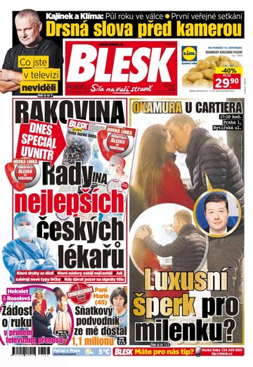 Obálka e-magazínu Blesk 13.11.2017