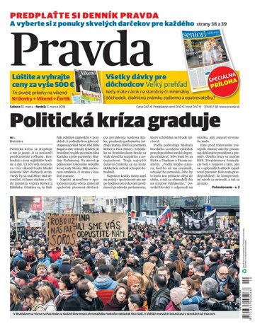 Obálka e-magazínu Pravda 10.3.2018