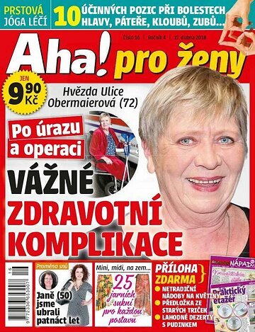 Obálka e-magazínu AHA! pro ženy 17.4.2018