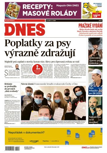 Obálka e-magazínu MF Dnes 3.2.2020