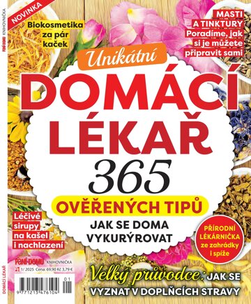 Obálka e-magazínu Knihovnička Paní domu - Domácí lékař 1/2025