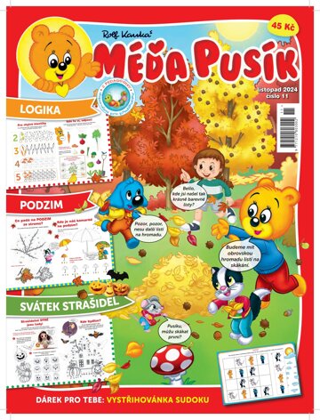 Obálka e-magazínu Méďa Pusík 11/2024