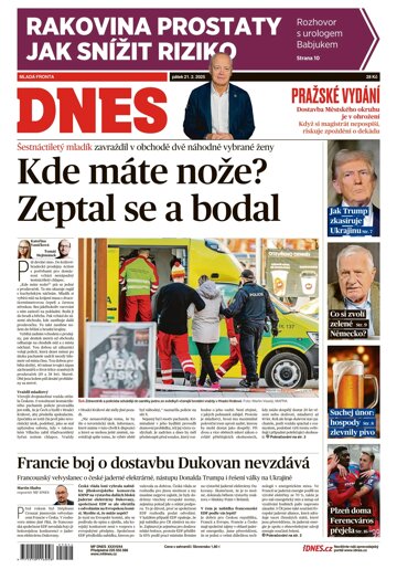 Obálka e-magazínu MF Dnes 21.2.2025